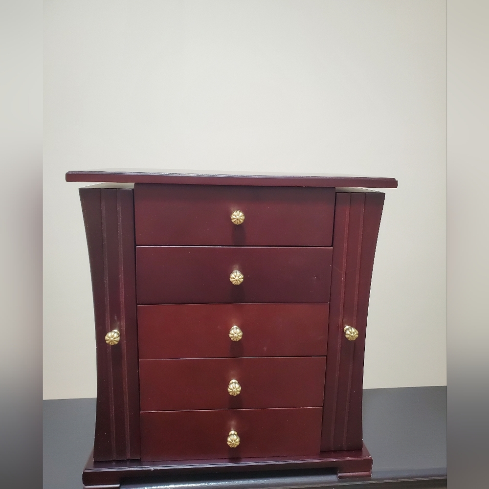 Ms Box American Style High End Wooden Vertical Jewelry Box/storage Box